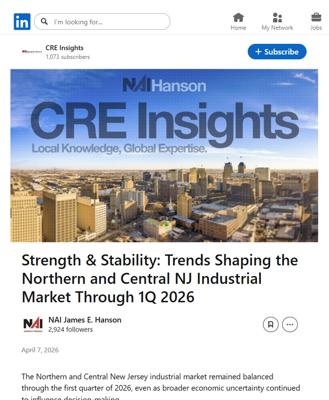 NAI Hanson 1Q 2026 Newsletter
